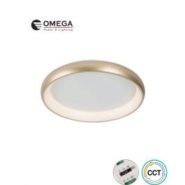 מנורת תקרה מנהטן 72W זהב CCT