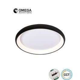מנורת תקרה מנהטן 96W שחור CCT