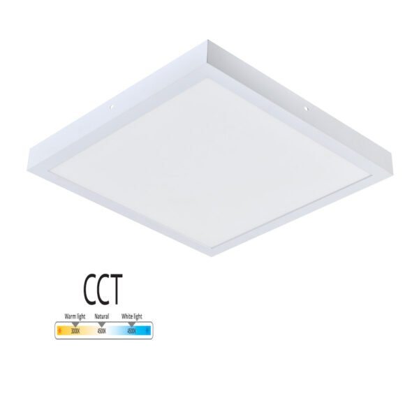 גוף תאורה לבן מרובע צמוד תקרה MICHAELLA CCT הספק 45W