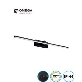 גוף תאורה צמוד קיר 12W BLADE שחור CCT מוגן מים IP44