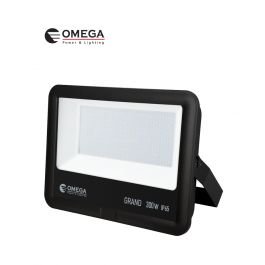 פנס הצפה 300W AC דגם GRAND שחור אור יום OMEGA