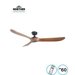 מאוורר תקרה רוזווד 60" rosewood שחור/עץ כהה