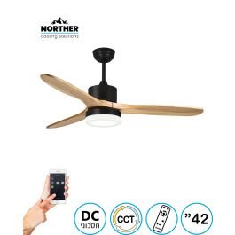 מאוורר תקרה סוואן CCT 42" Swan - מותאם להפעלה עם שעון שבת
