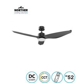 מאוורר תקרה אונו CCT 52" Uno - מותאם להפעלה עם שעון שבת