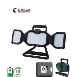 זרקור נטען LION 100W ,ליתיום 10h,10800mAh