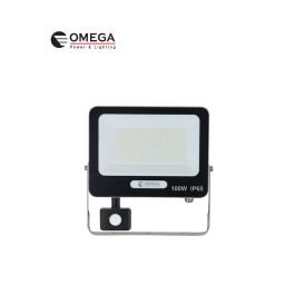 זרקור דקורטיבי UGR,100W+חיישן,אור חם,אפור OMEGA NEW STRIKE